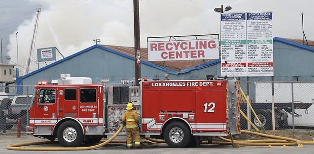 Ongoing Recycling Yard Fire Prompts Multi-Agency Response